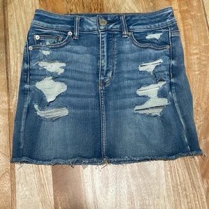 American eagle jean skirt